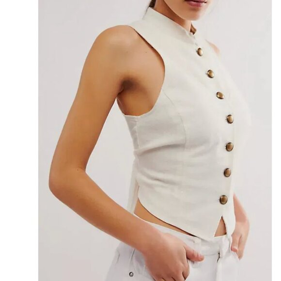 Free People Tops - Free People Back it up Waistcoat Size Small